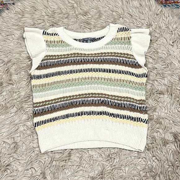 Grey collective crocheted top size XL - Picture 1 of 5